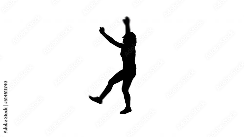 A TikTok Silhouette Girl Dancer