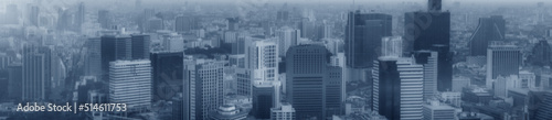 Photography Hong Kong panoramic. Modern city.