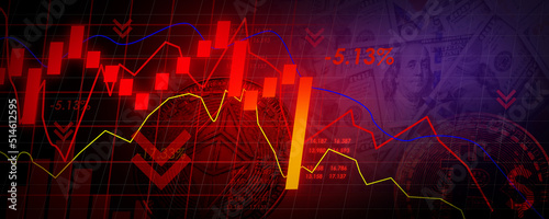 candle stick graph chart downtrend crypto currency