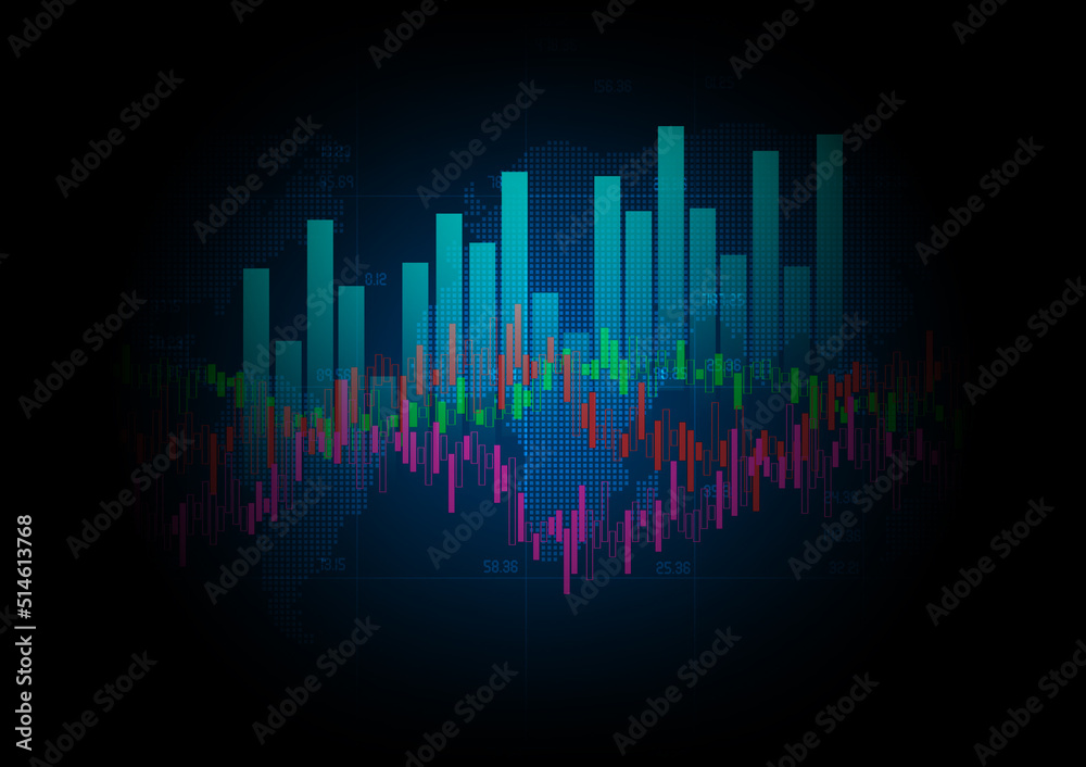 Finance and Investment Graph Background Finance and Investment Graph Background