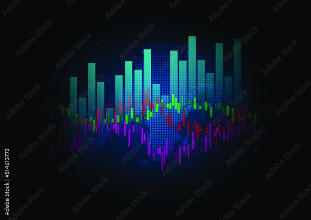 Finance and Investment Graph Background Finance and Investment Graph Background