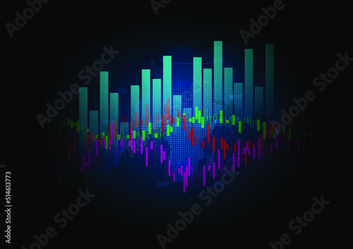 Finance and Investment Graph Background