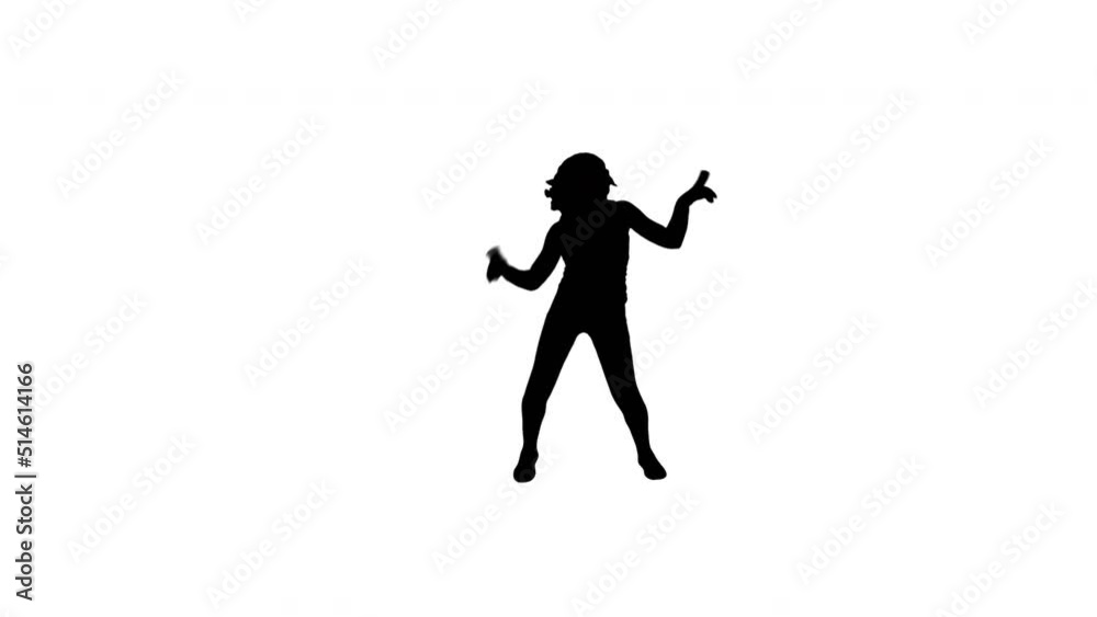 A TikTok Silhouette Girl Dancer A TikTok Silhouette Girl Dancer
