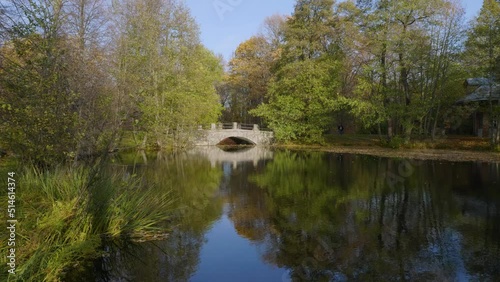 St. Petersburg in autumn, a natural monument landscape park 