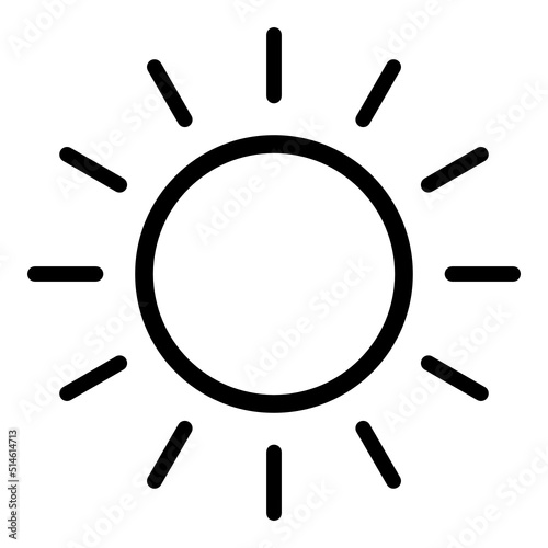 Sun Icon Summer Silhouette Element