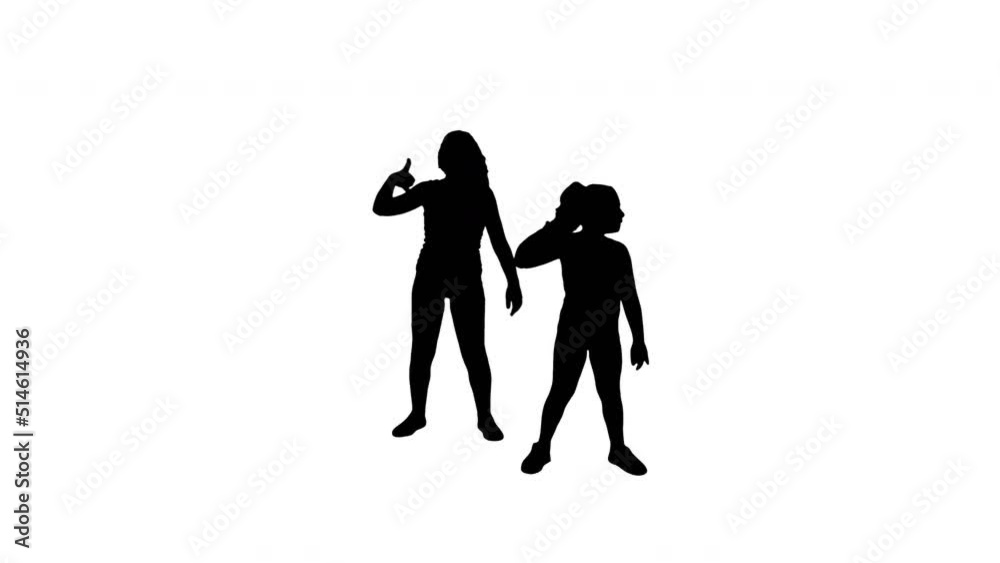 A TikTok Silhouette Girl Dancer A TikTok Silhouette Girl Dancer