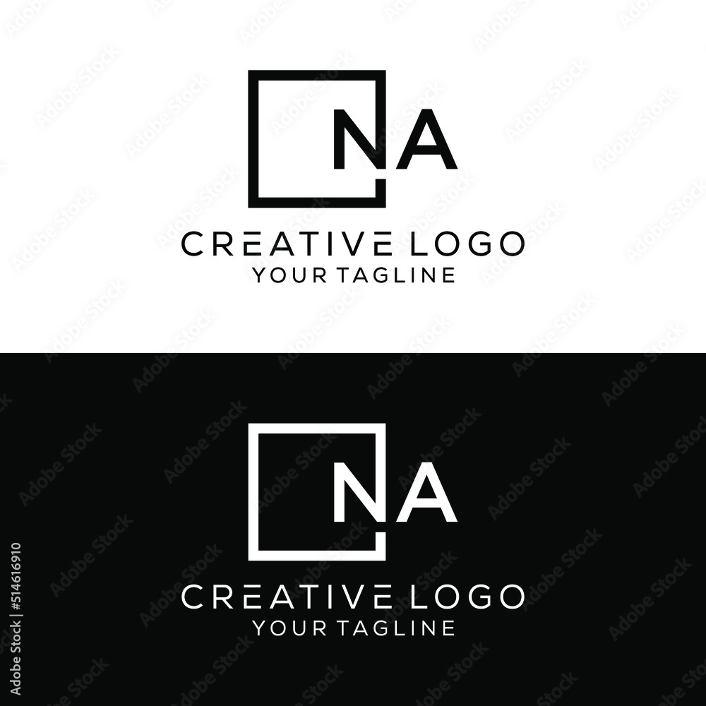 creative letter na logo design vector Stock Vector | Adobe Stock