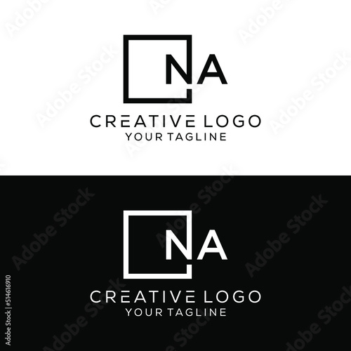 creative letter na logo design vector