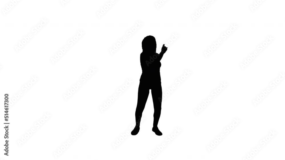 A TikTok Silhouette Girl Dancer A TikTok Silhouette Girl Dancer