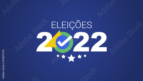 Brazil Elections 2022 - Brazil Flag Blue photo