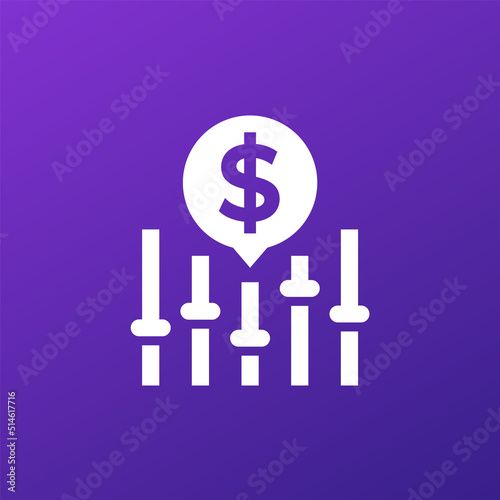 dynamic pricing icon for web