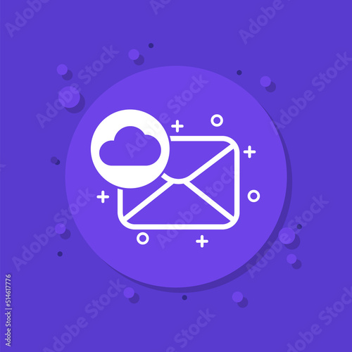 mail to cloud icon for web