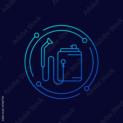 pest control or insecticide icon, linear design