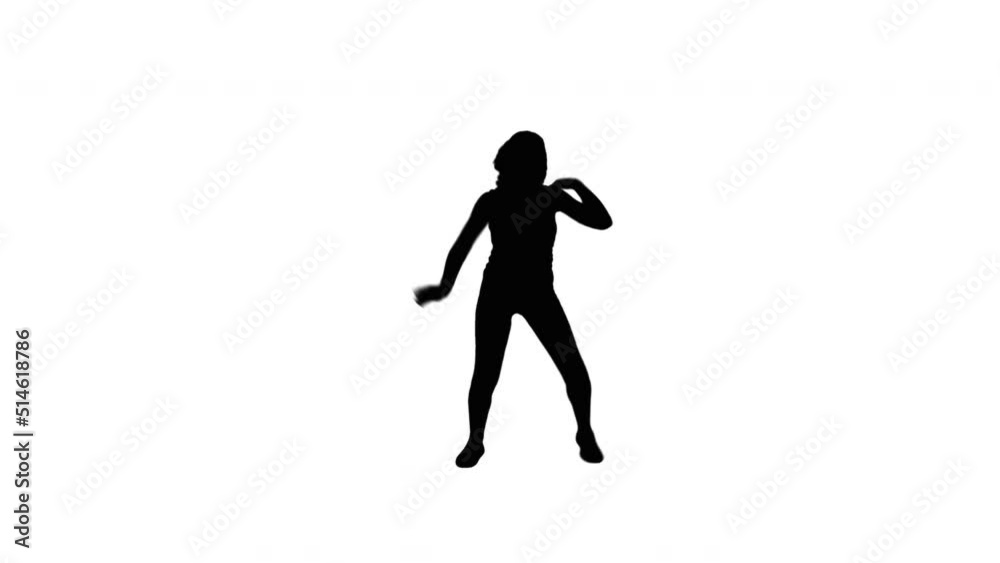 A TikTok Silhouette Girl Dancer