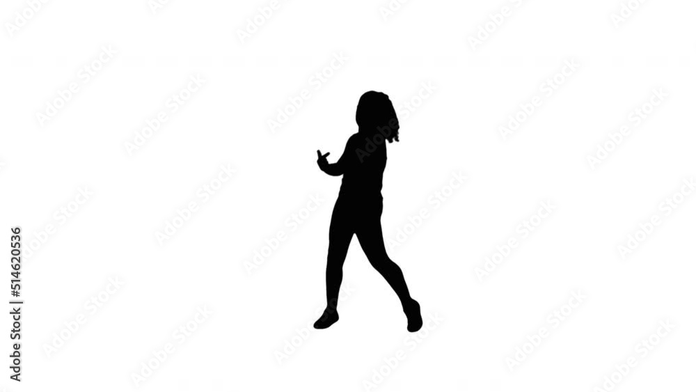 A TikTok Silhouette Girl Dancer A TikTok Silhouette Girl Dancer