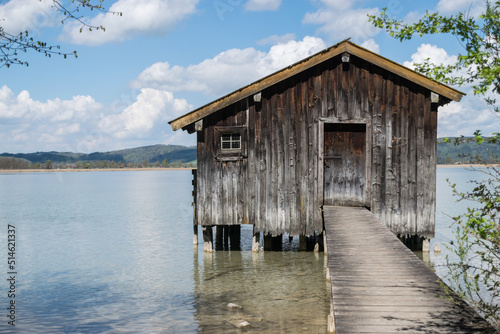 A hut on Kochelsee in Bavaria - Germany