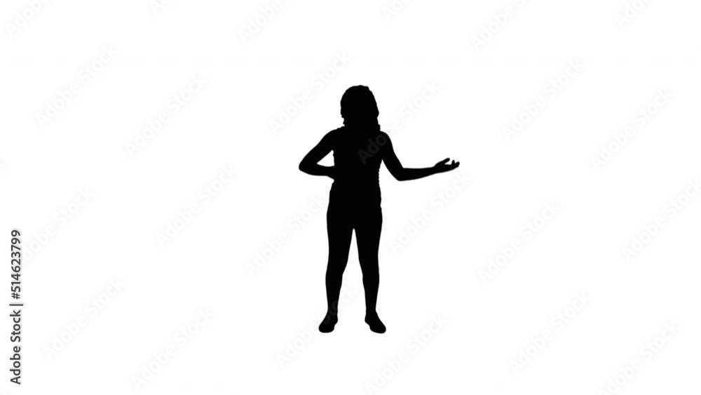 A TikTok Silhouette Girl Dancer A TikTok Silhouette Girl Dancer