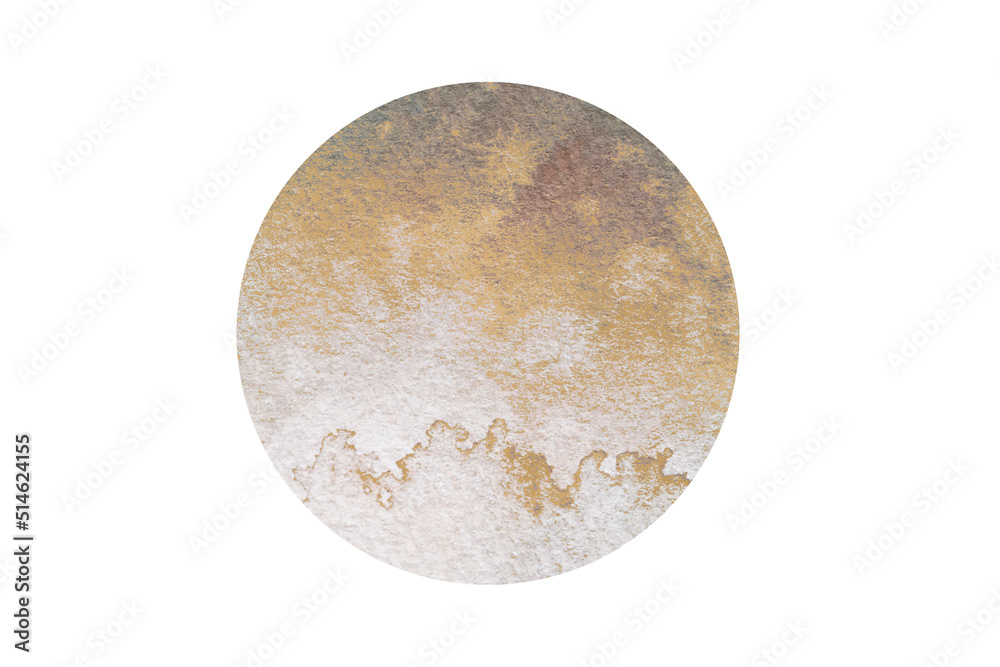 Handpainted Watercolour Sphere with Gold Handpainted Watercolour Sphere with Gold