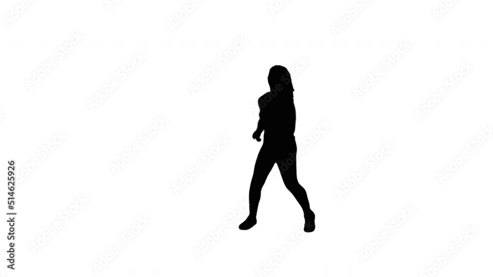 A TikTok Silhouette Girl Dancer A TikTok Silhouette Girl Dancer