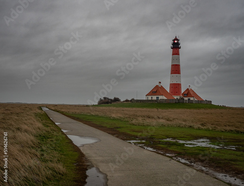 The Westerheversand Lighthouse in Germany