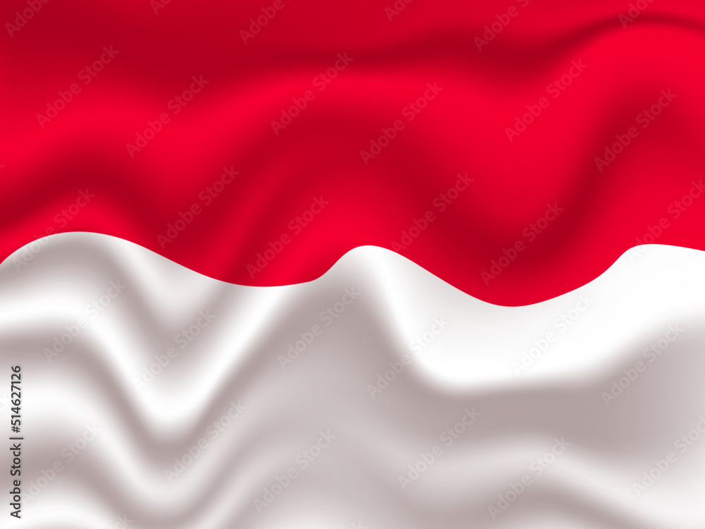 Fototapeta premium Real Indonesian flag 
