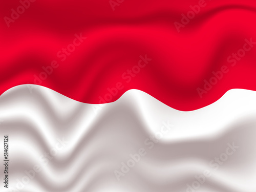 Real Indonesian flag 