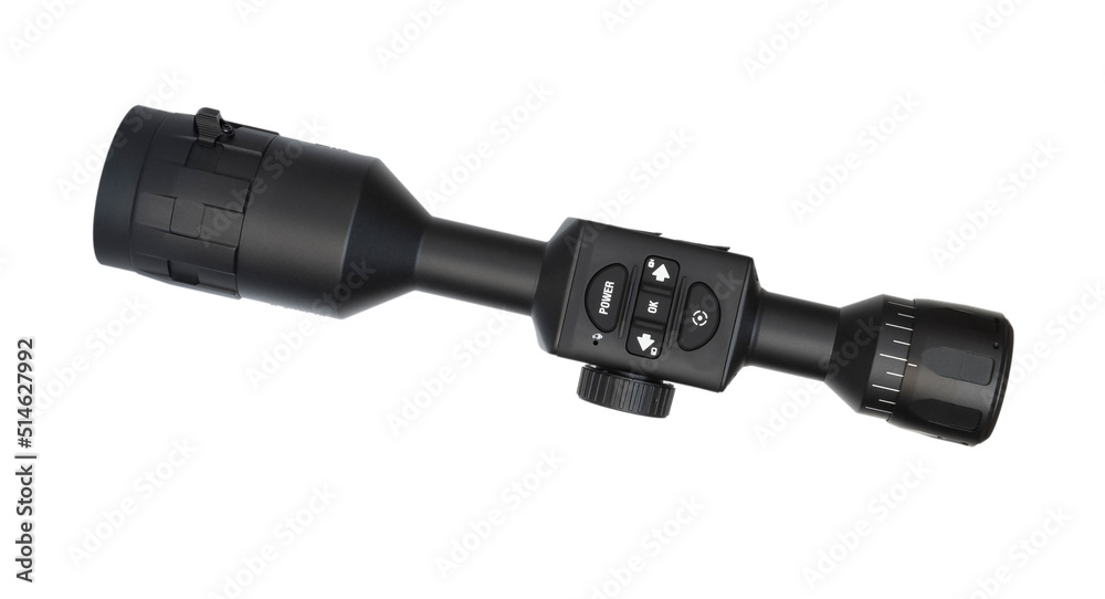 Infrared night vision scope seen from the top Infrared night vision scope seen from the top