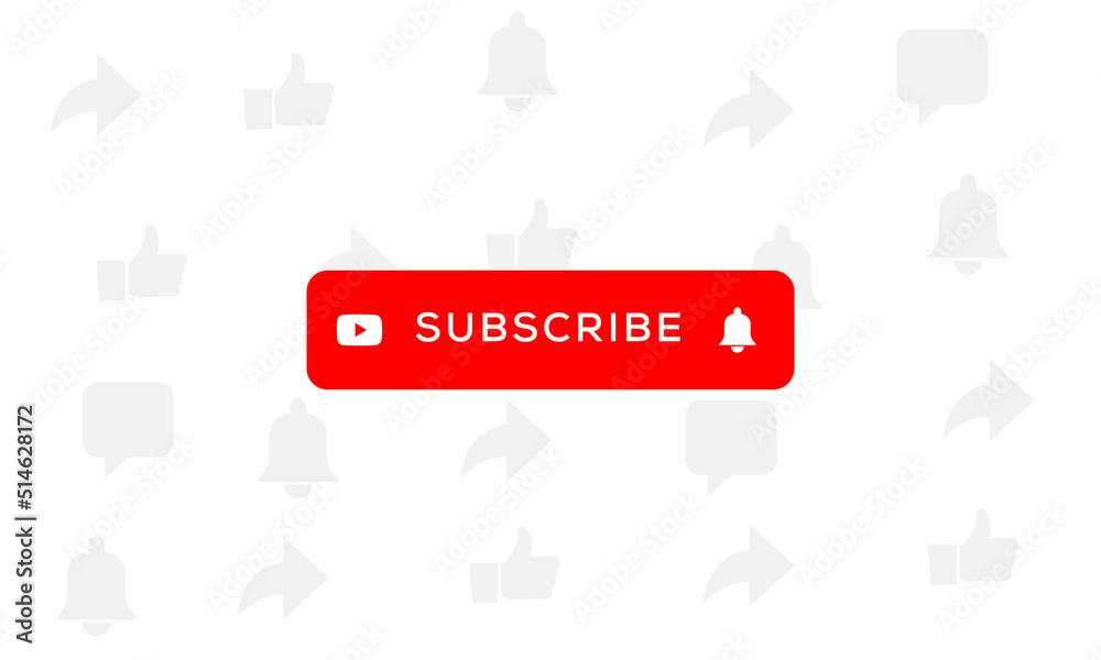The red button subscribes to a channel with a hand cursor. Subscribe ...