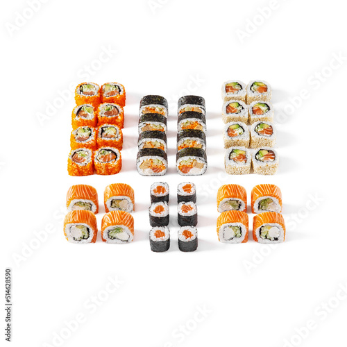 Assorted different rolls