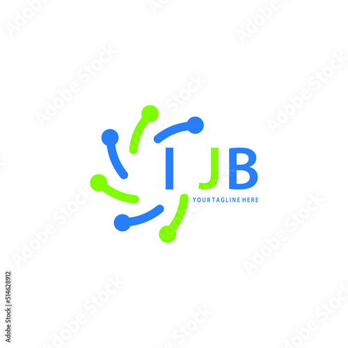 IJB logo design initial creative letter logo. IJB unique letter logo design. IJB vector logo simple, elegant and luxurious, technology logo shape.  photo