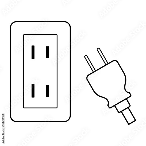 節電対策用のアイコンです。コンセントをこまめに抜きましょう。