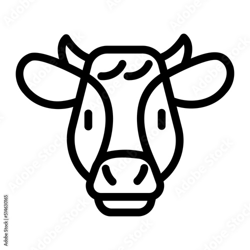 cow line icon