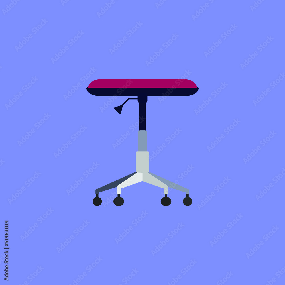 Office Chair Illustration Without Backrest Office Chair Illustration Without Backrest