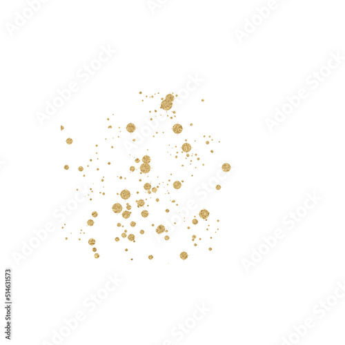 Isolated transparent background png gold element for graphic design