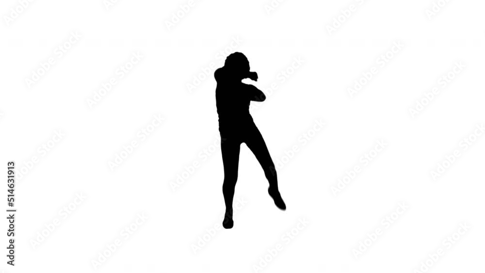 A TikTok Silhouette Girl Dancer A TikTok Silhouette Girl Dancer