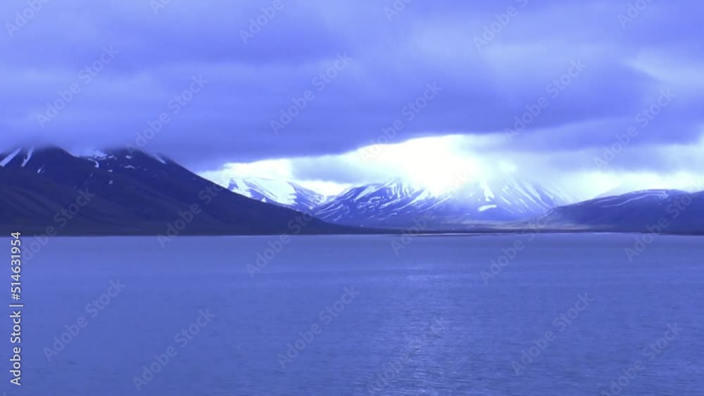 Summer Snow in Spitsbergen Summer Snow in Spitsbergen