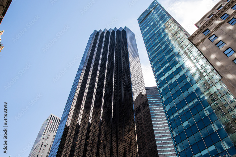 Skyscrapers at 5th Avenue in Manhattan, New York, United States of America