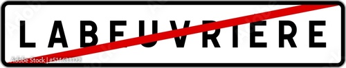 Free Download Panneau sortie ville agglomération Labeuvrière / Town exit sign Labeuvrière - GFXLoad