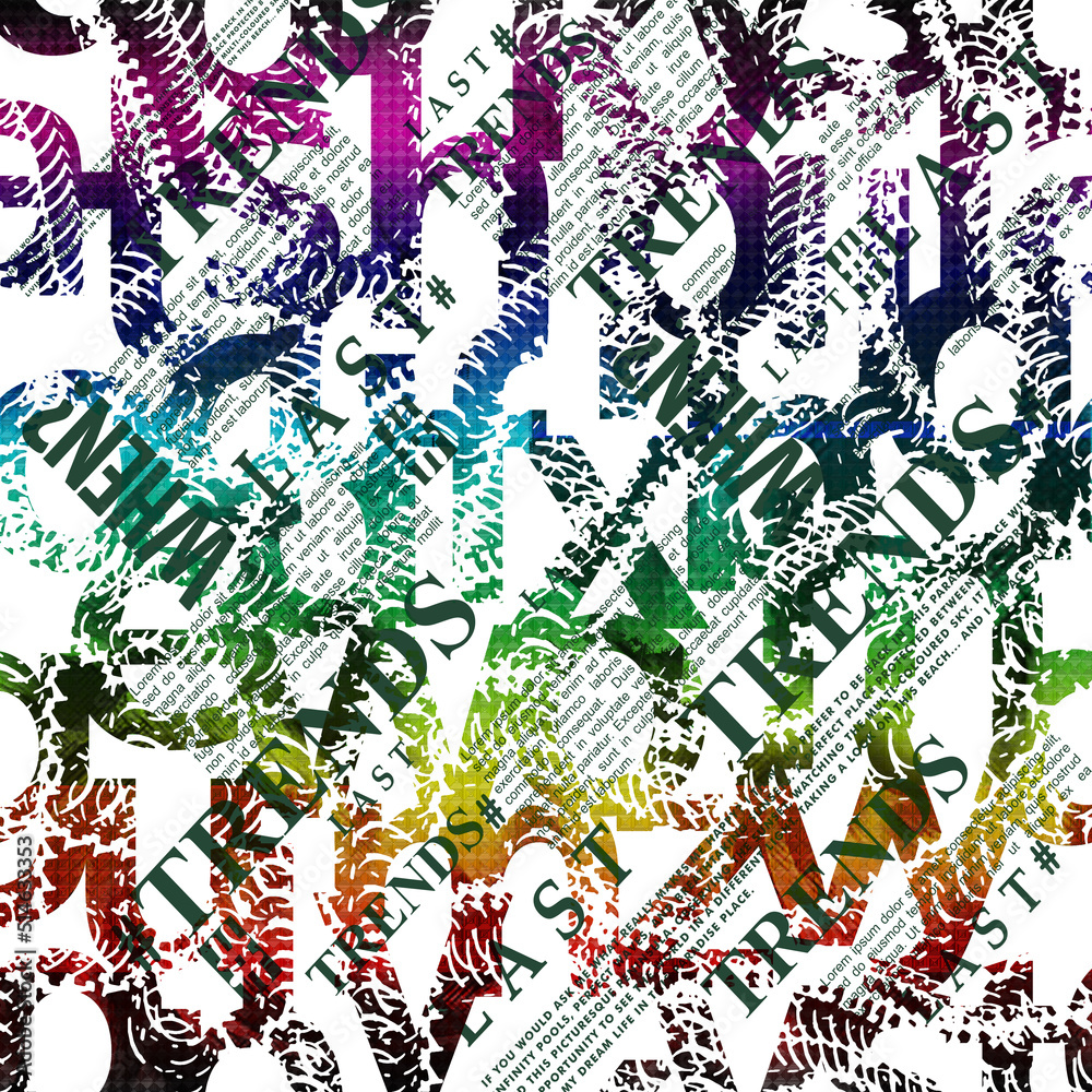 Obraz premium geometric color writing pattern texture background design