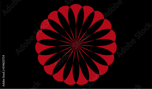 it is a geometric circle petals for your design
