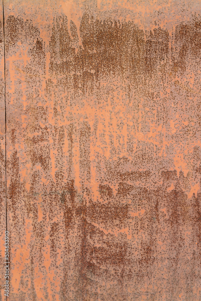 Old rusty and battered metal background. Top view. Old rusty and battered metal background. Top view.