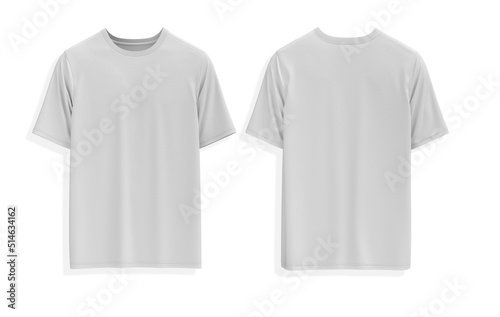 White T-shirt Short sleeve oversize template/mockup 3d rendered