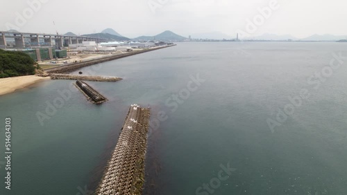 Wallpaper Mural 沙弥島海水浴場　ドローン空撮 Torontodigital.ca