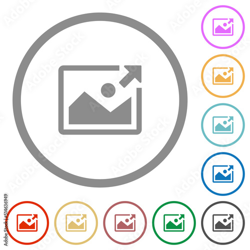 Export image flat icons with outlines
