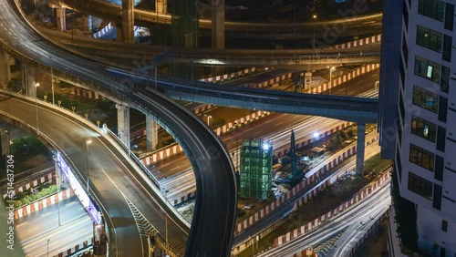 Timelapse footage of Dash Highway ( Damansara Shah Alam Elevated Highway) Multilevel highway structure The Most Complicated Interchange in Southeast Asia