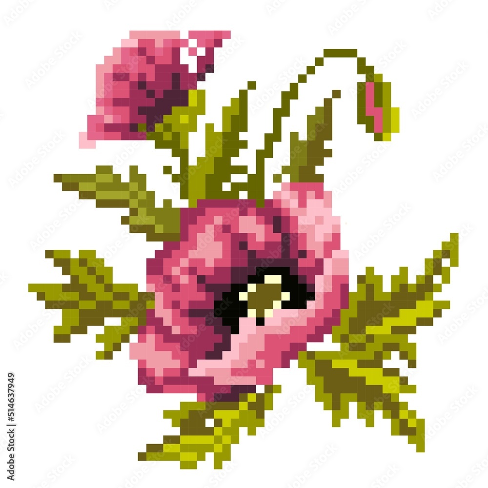 Fototapeta premium Embroidery. Ukrainian Embroidery. Embroidery Pattern. Ukraine