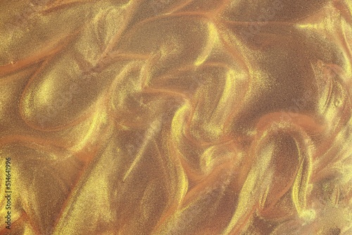 Glowing golden bronze waves mermaid shimmering cosmetic miracle texture gel body spray
