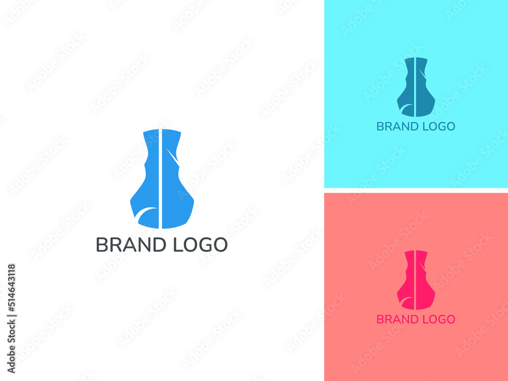 ILLUSTRATION ABSTRACT VASE LOGO DESIGN VECTOR ILLUSTRATION ABSTRACT VASE LOGO DESIGN VECTOR