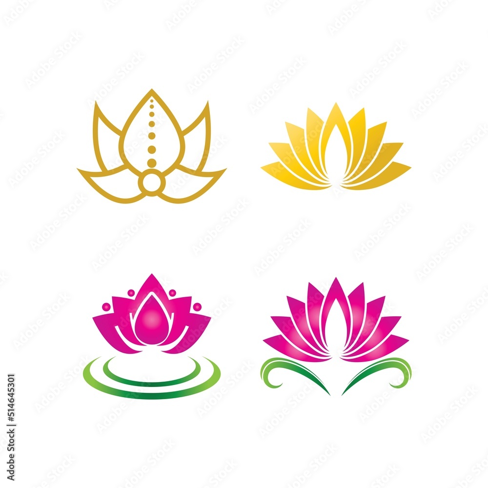 Beauty vector lotus icon Beauty vector lotus icon