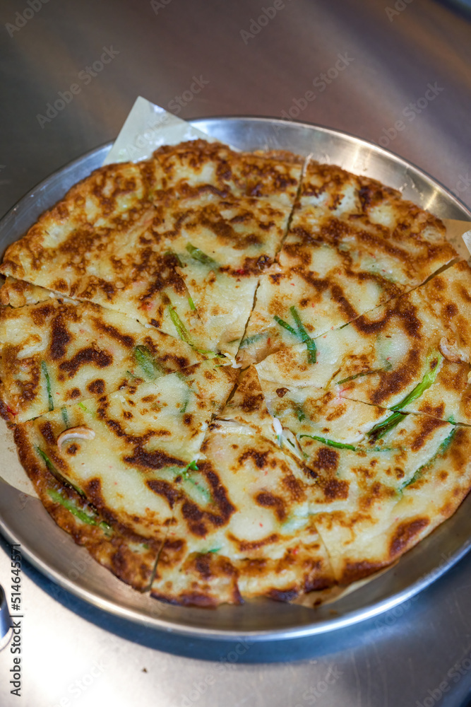 A crispy and delicious vegetable pancake A crispy and delicious vegetable pancake